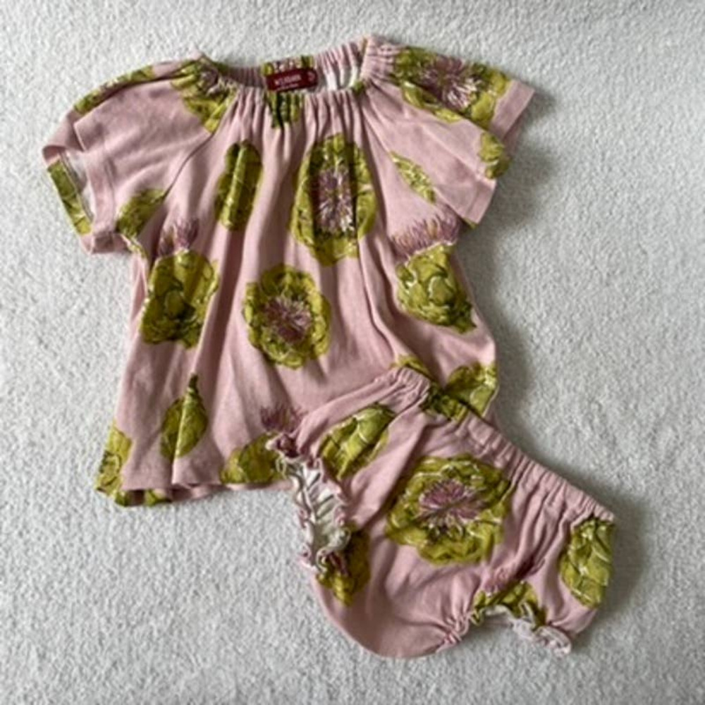 Milk Barn Artichoke Dress & Bloomer Set